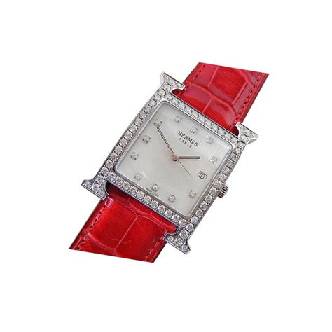 hermes classic croco watch